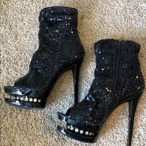 Pleaser Platform Ankle Booties